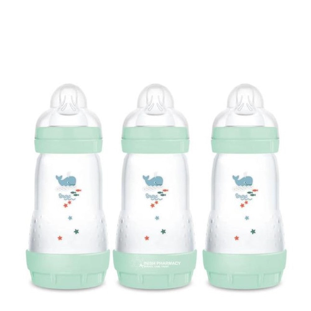 MAM Easy Start Anti Colic 260ml 3 Pack (Varied Colours)