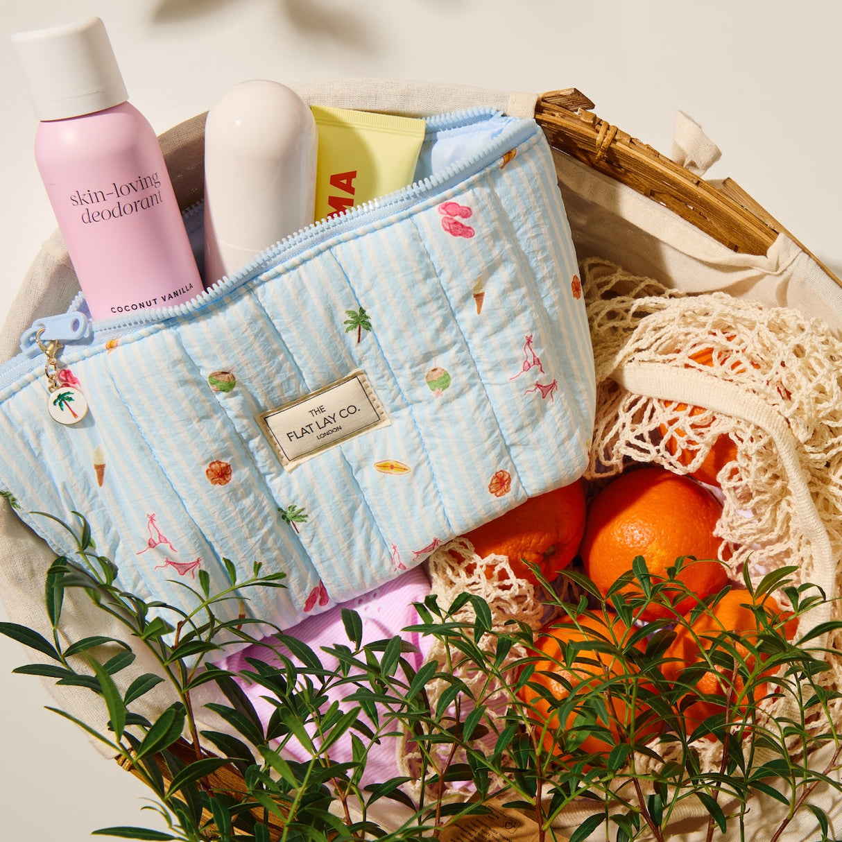 THE FLATLAY CO FLCEP-PLA | PADDED ESSENTIAL MAKEUP POUCH - PLAYA