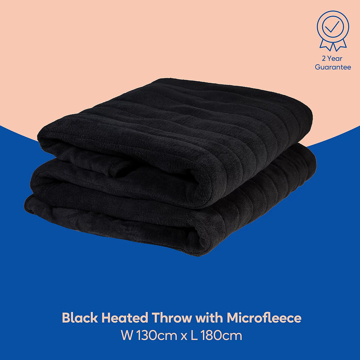 Russell Hobbs Heated Electric Throw Black