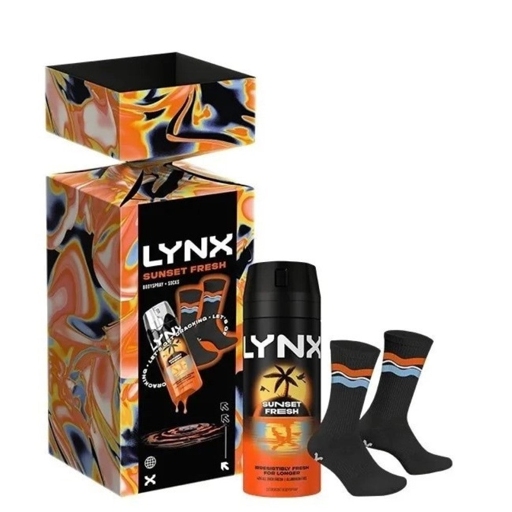 Lynx Sunset Fresh Deo & Sock Gift Set