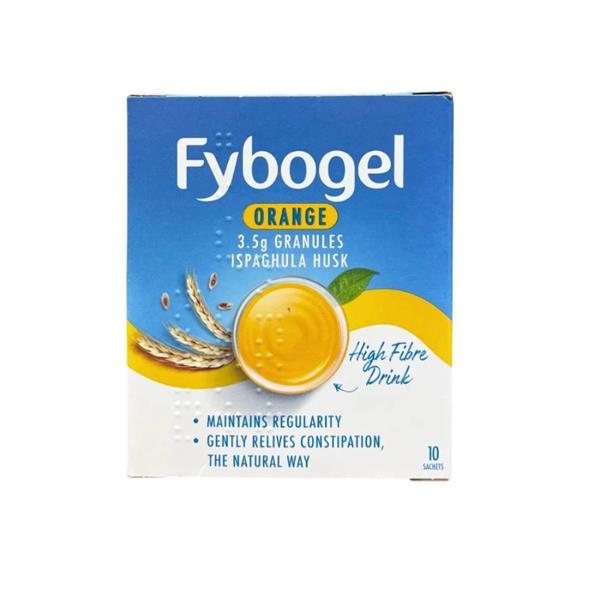 Fybogel Orange Natural Fibre Drink 10 Sachets
