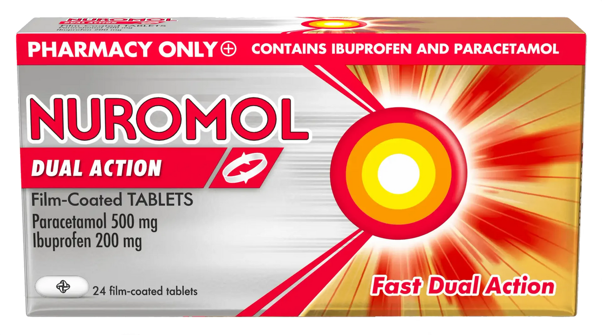 Nuromol Dual Action 200mg/500mg Tablets 24s