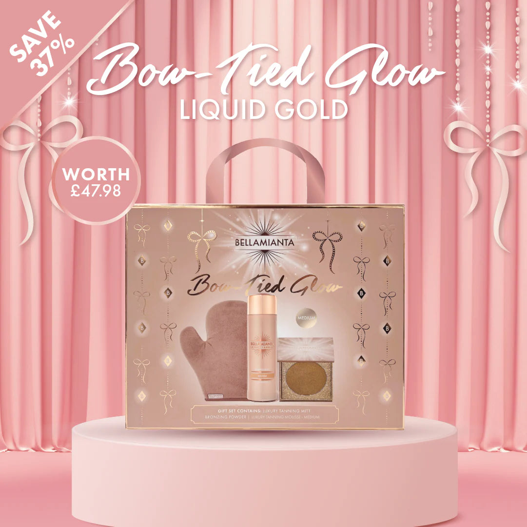 Bellamianta Bow Tied Glow Liquid Gold Tanning Gift Set