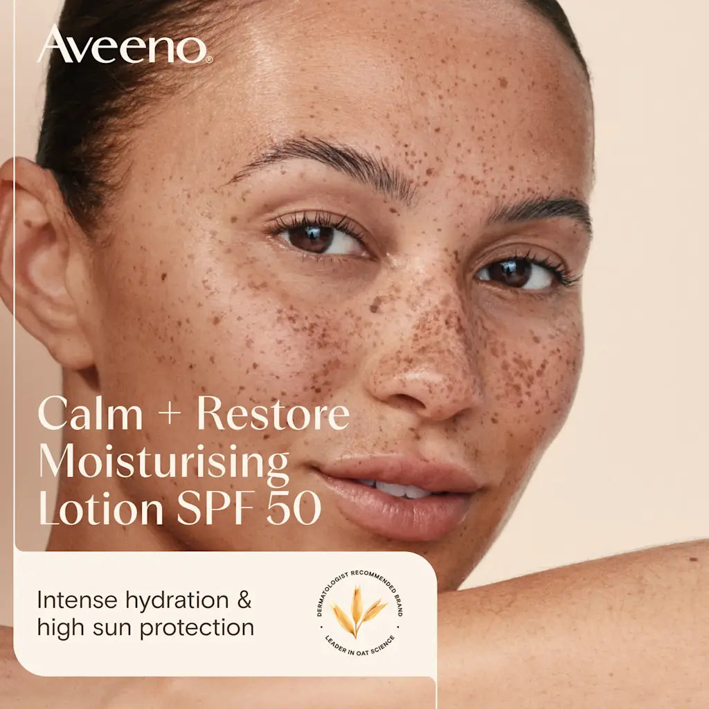 Aveeno Calm + Restore Moisturising Lotion SPF 50 50ml