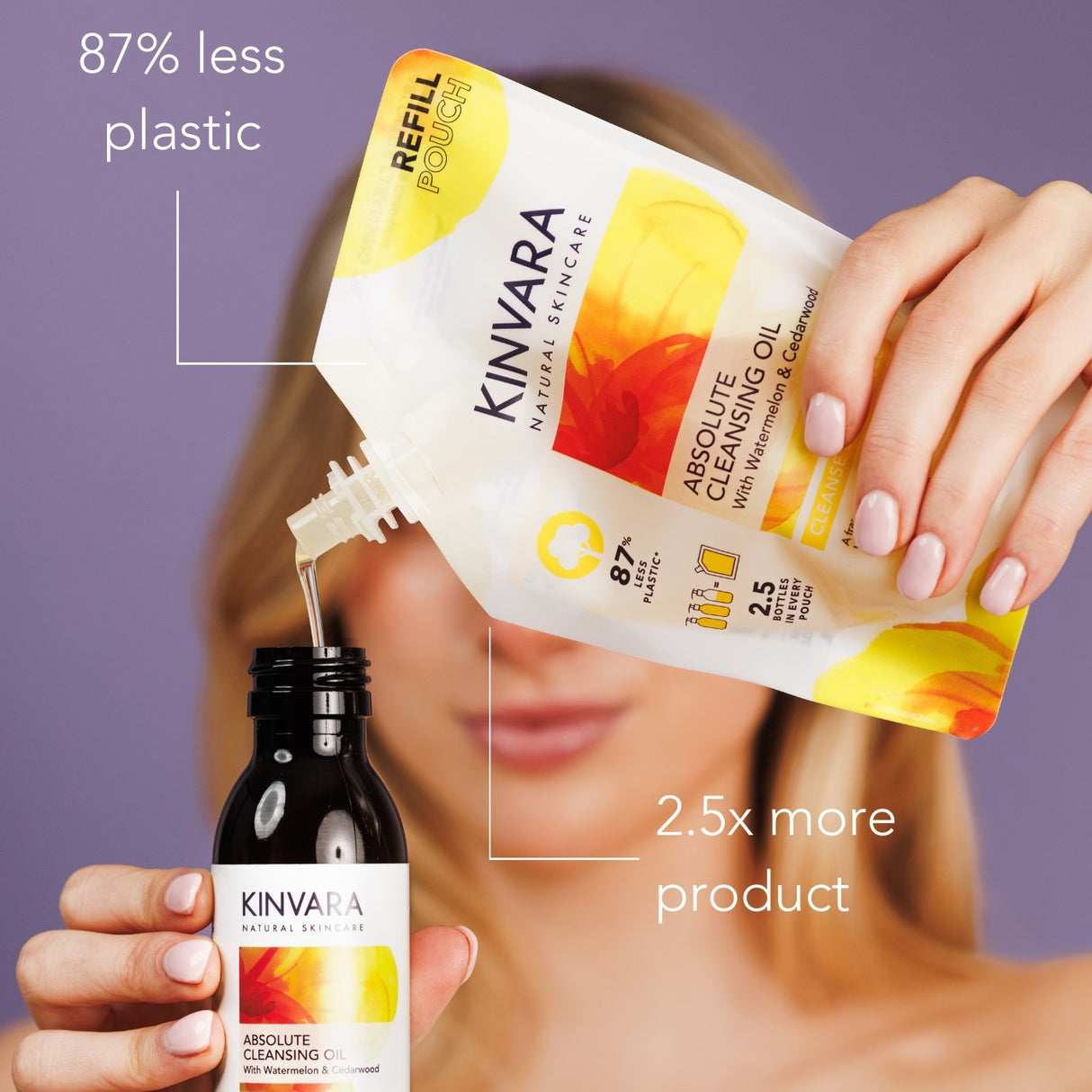 Kinvara Absolute Cleansing Oil 250ml Refill Pouch