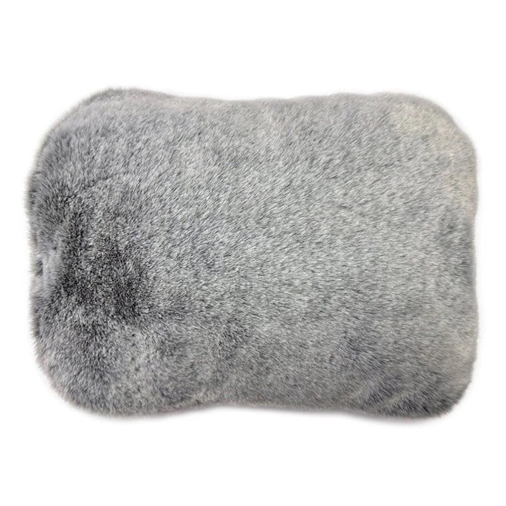 De Vielle Plush Rechargeable Electric Hot Water Bottle - Grey