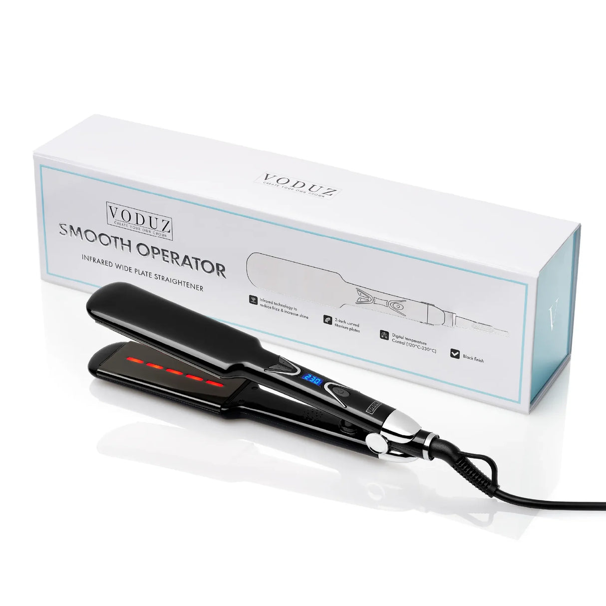 Voduz 'Smooth Operator' - Infrared Wide Plate Hair Straightener