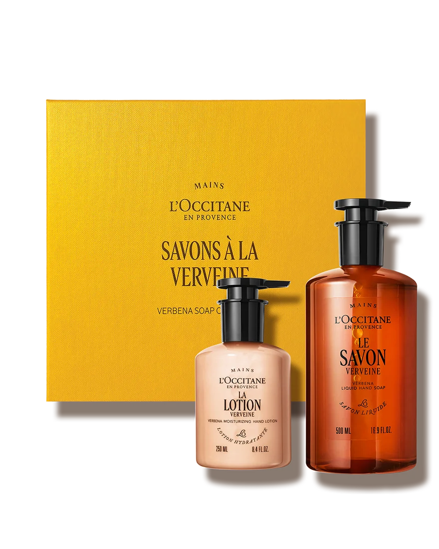 L'Occitane Verbena Soap Collection Gift Set – 2-Piece Hand Care Duo