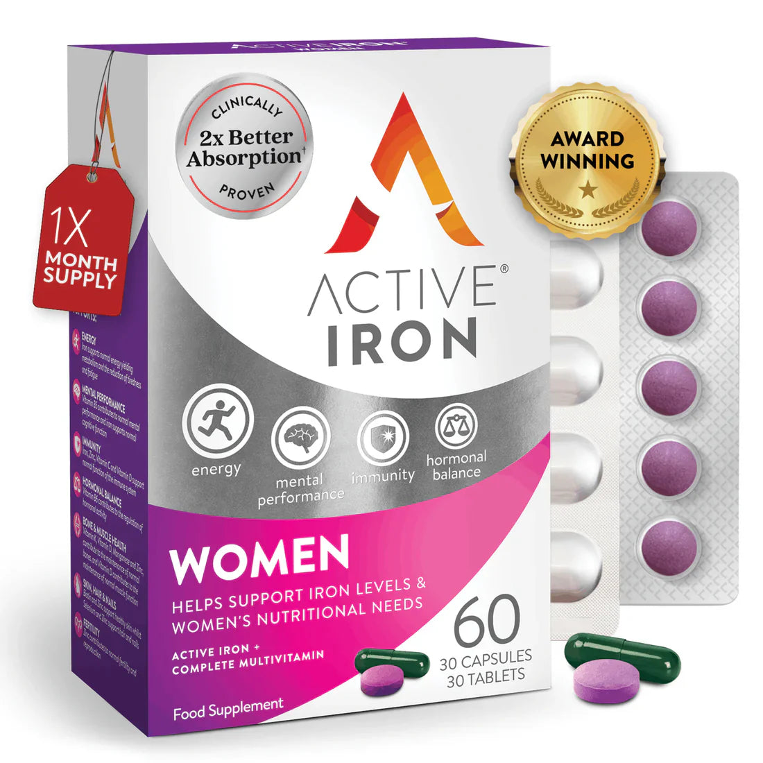 active-iron-for-women-30-iron-capsules-30-multivitamin-tablets-1