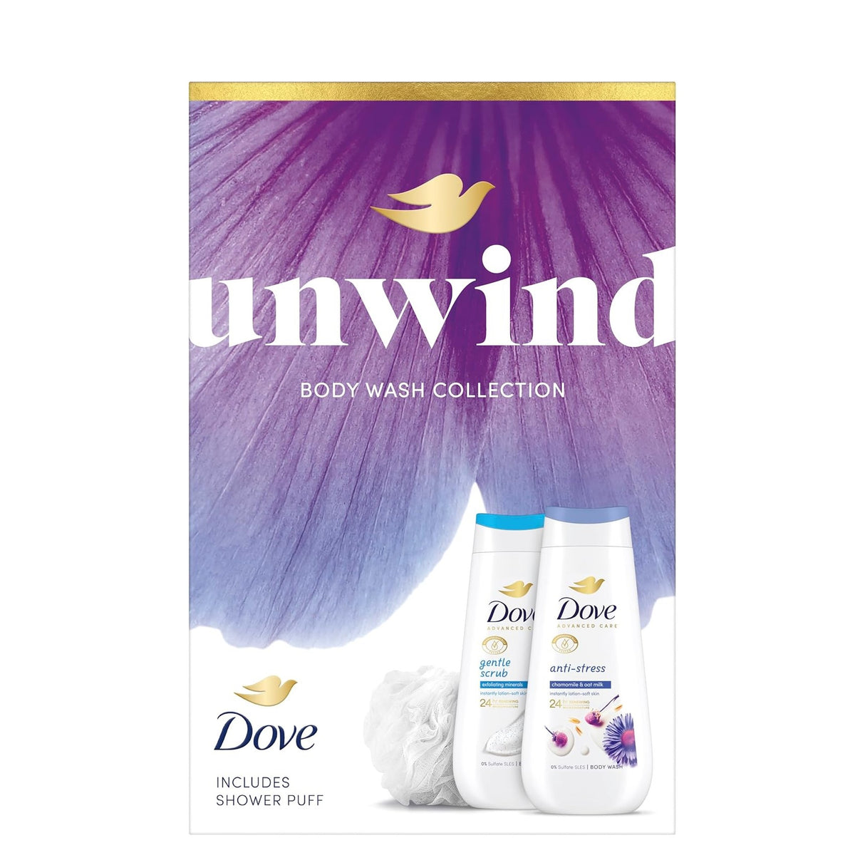 Dove Unwind Body Wash Duo Christmas Gift Set