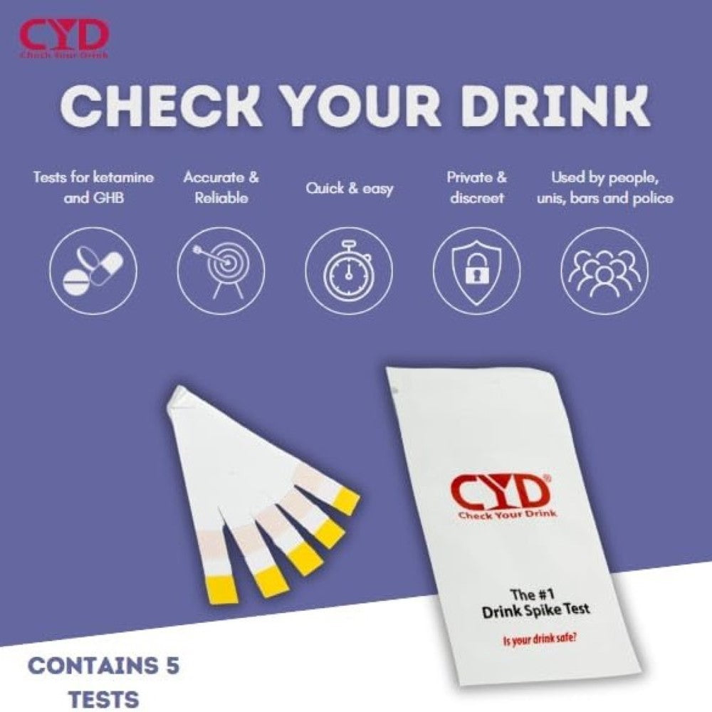 CYD Drink Spike Test (5 Strips)
