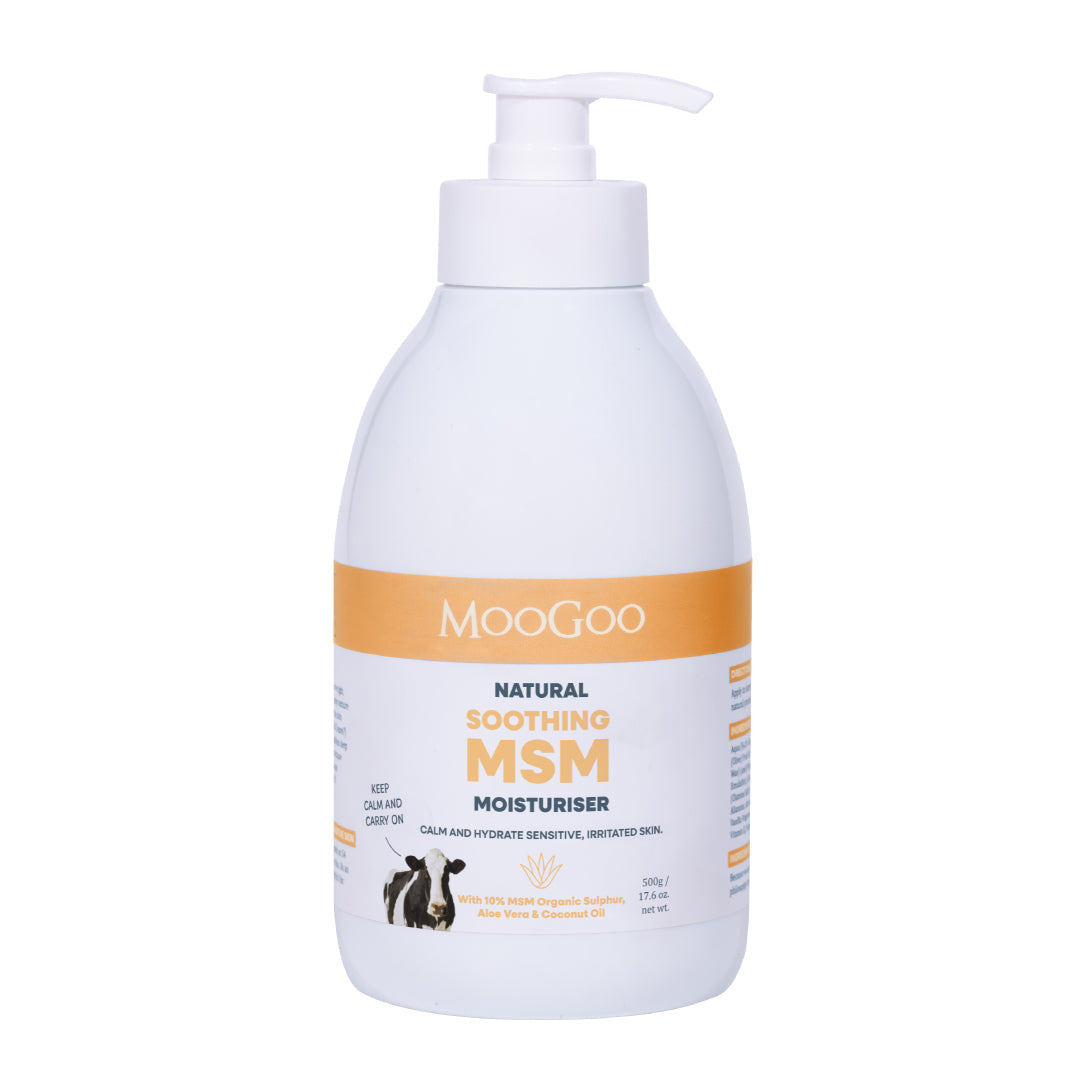 MooGoo Soothing MSM Moisturiser | Sensitive Skin Cream 500g