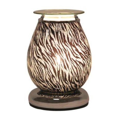 Aromatize-Electric-Wax-Melter-Touch-–-Animal-Print-Stripe-Oval-18cm