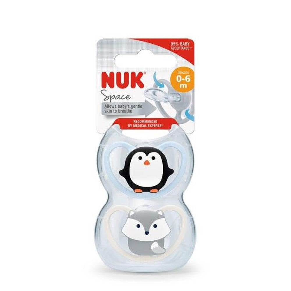 NUK Space Soother Size 1 (Assorted Colours)