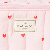 THE FLATLAY CO  FLCMB-MBX-SPH | MARSHMALLOW FLAT LAY MAKEUP BOX BAG - SWEET PINK HEARTS