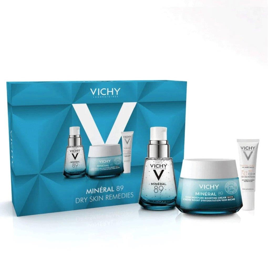 Vichy Mineral 89 Dry Skin Remedies Skincare Christmas Gift Set