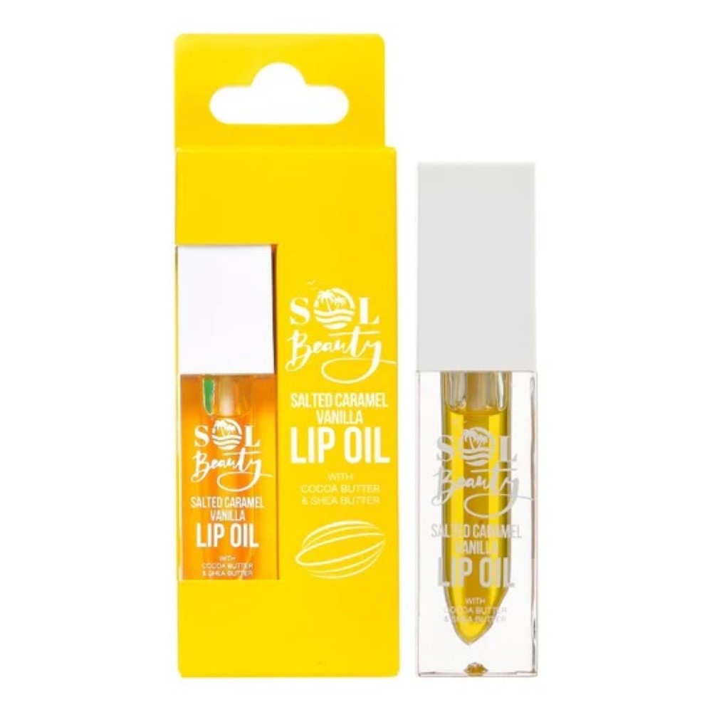 Sol Beauty Salted Caramel Vanilla Lip Oil 3g