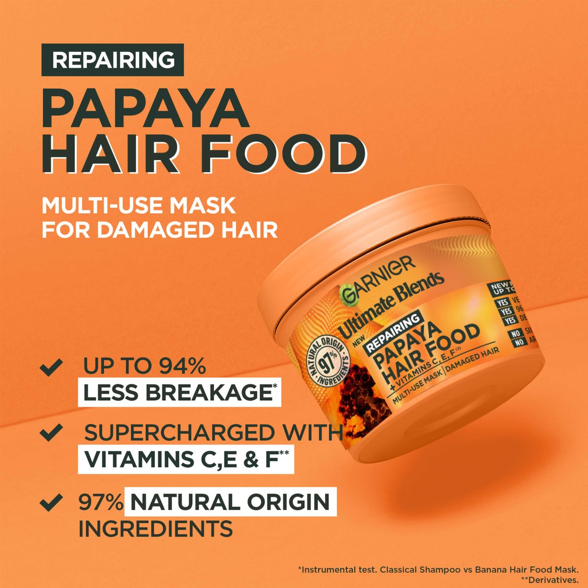 Garnier Repairing Papaya & Amla Supercharged Hair Food Mask