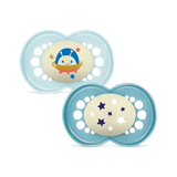 MAM Original Night Soother 6+ Months 2 Pack (Varied Colours)