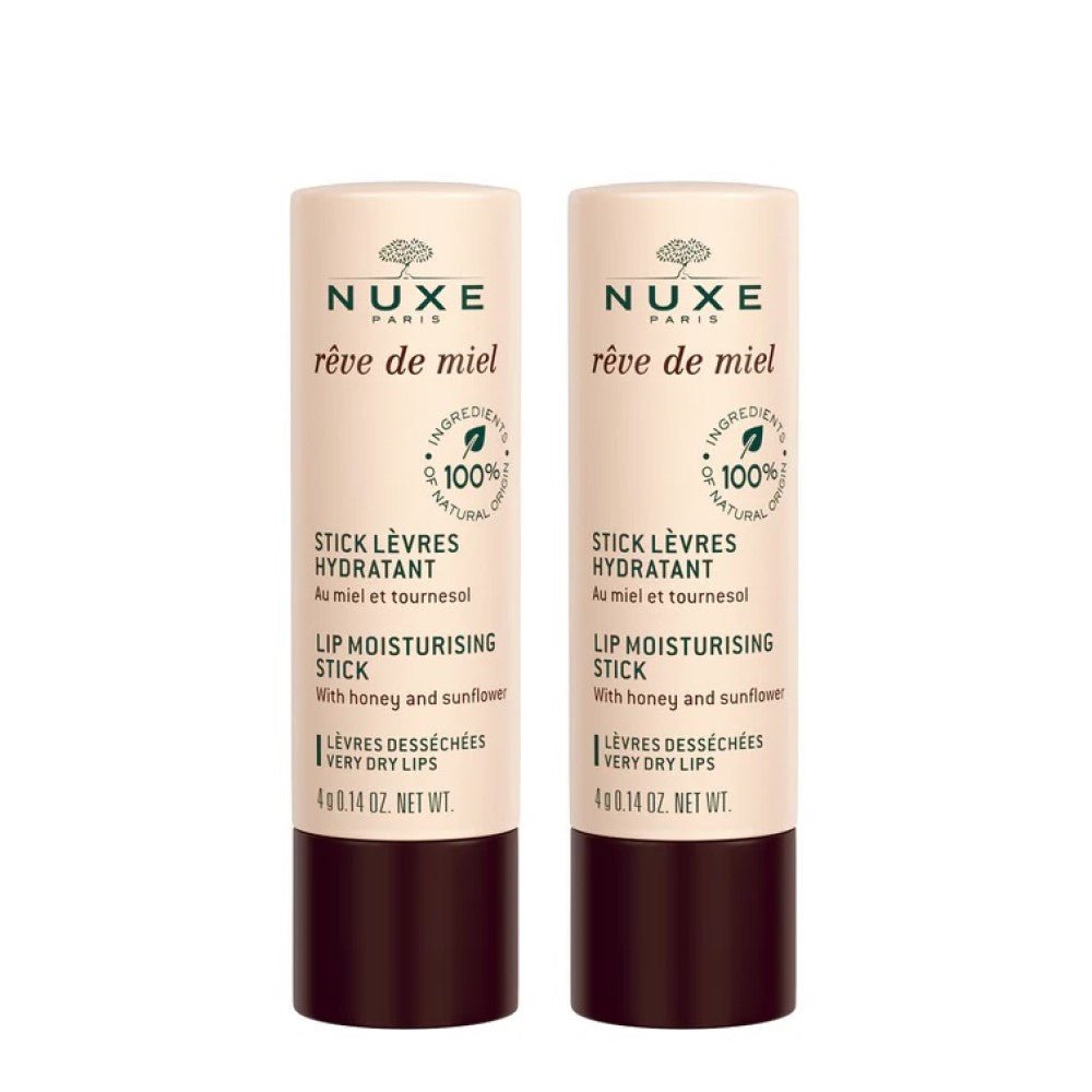 Nuxe Reve De Miel Lip Moisturising Stick Duo