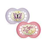MAM Original Night Soother 16+ months 2 Pack (Varied Colours)