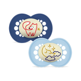 MAM Original Night Soother 16+ months 2 Pack (Varied Colours)