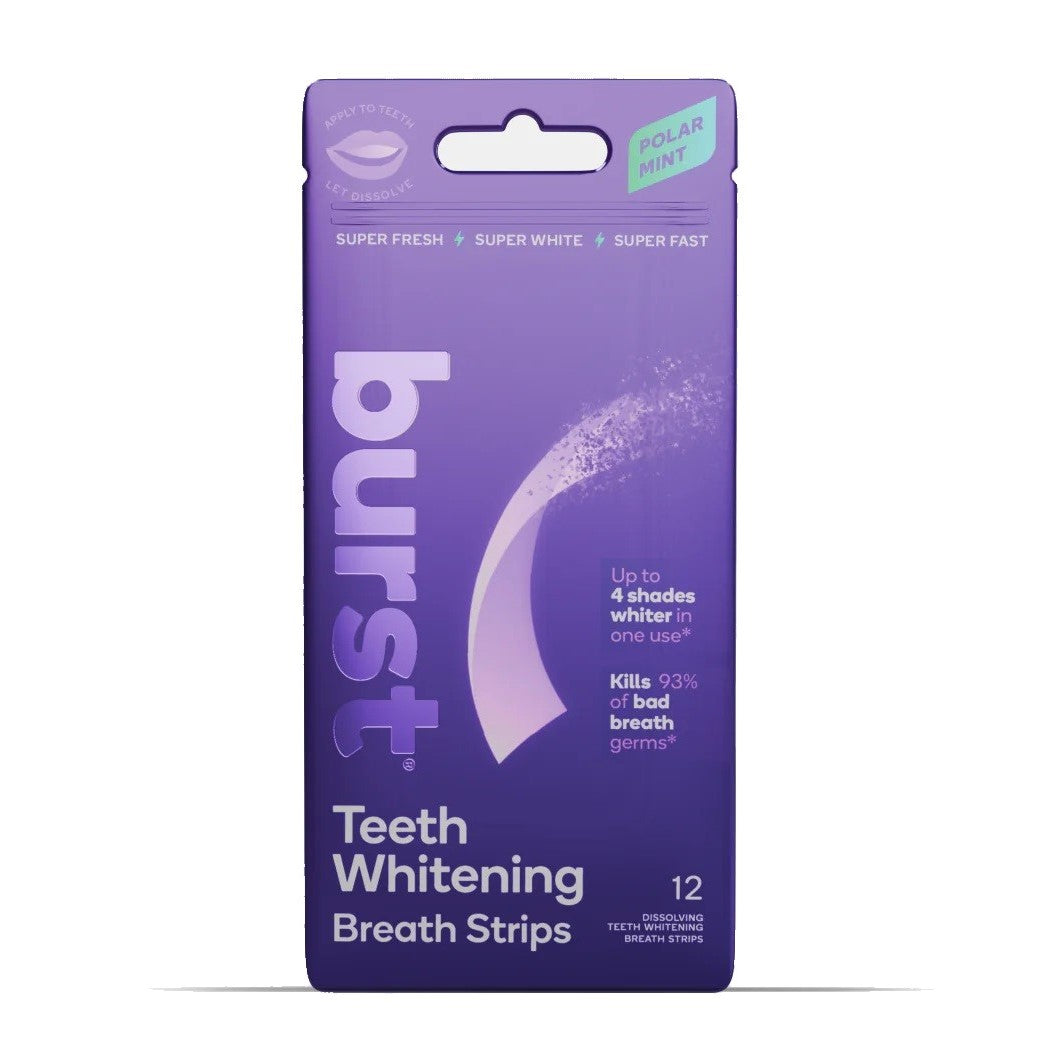 Burst Teeth Whitening Breath Strips 12 Pack