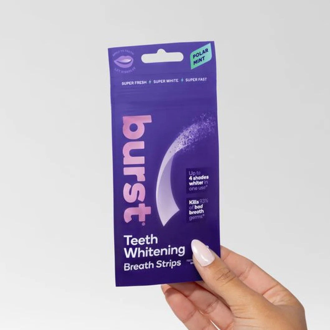 Burst Teeth Whitening Breath Strips 12 Pack