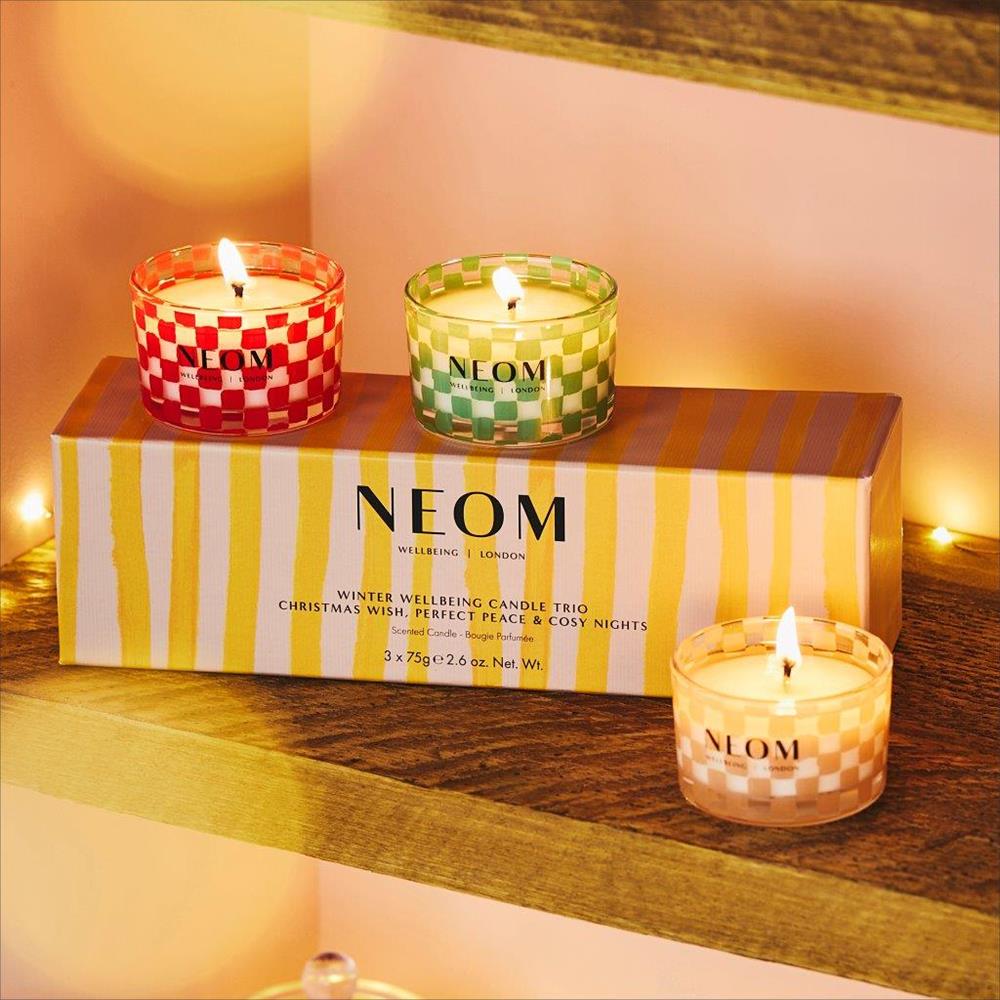 Neom Organics Winter Wellbeing Candle Trio