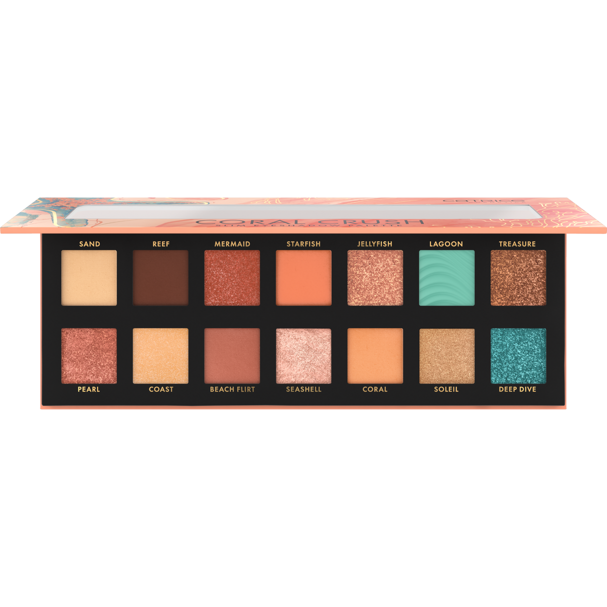 Catrice Coral Crush Slim Eyeshadow Palette Under the Sea