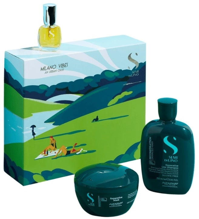 Alfaparf Semi di Lino Reconstruction Trio Gift Set