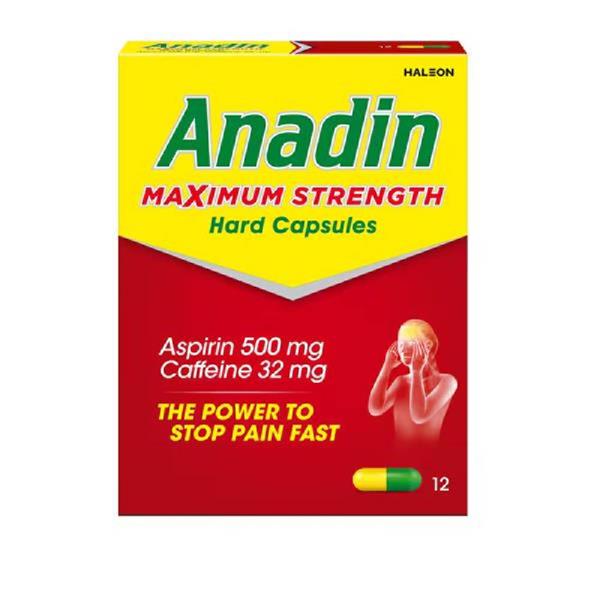 Anadin Maximum Strength Capsules 12 Pack