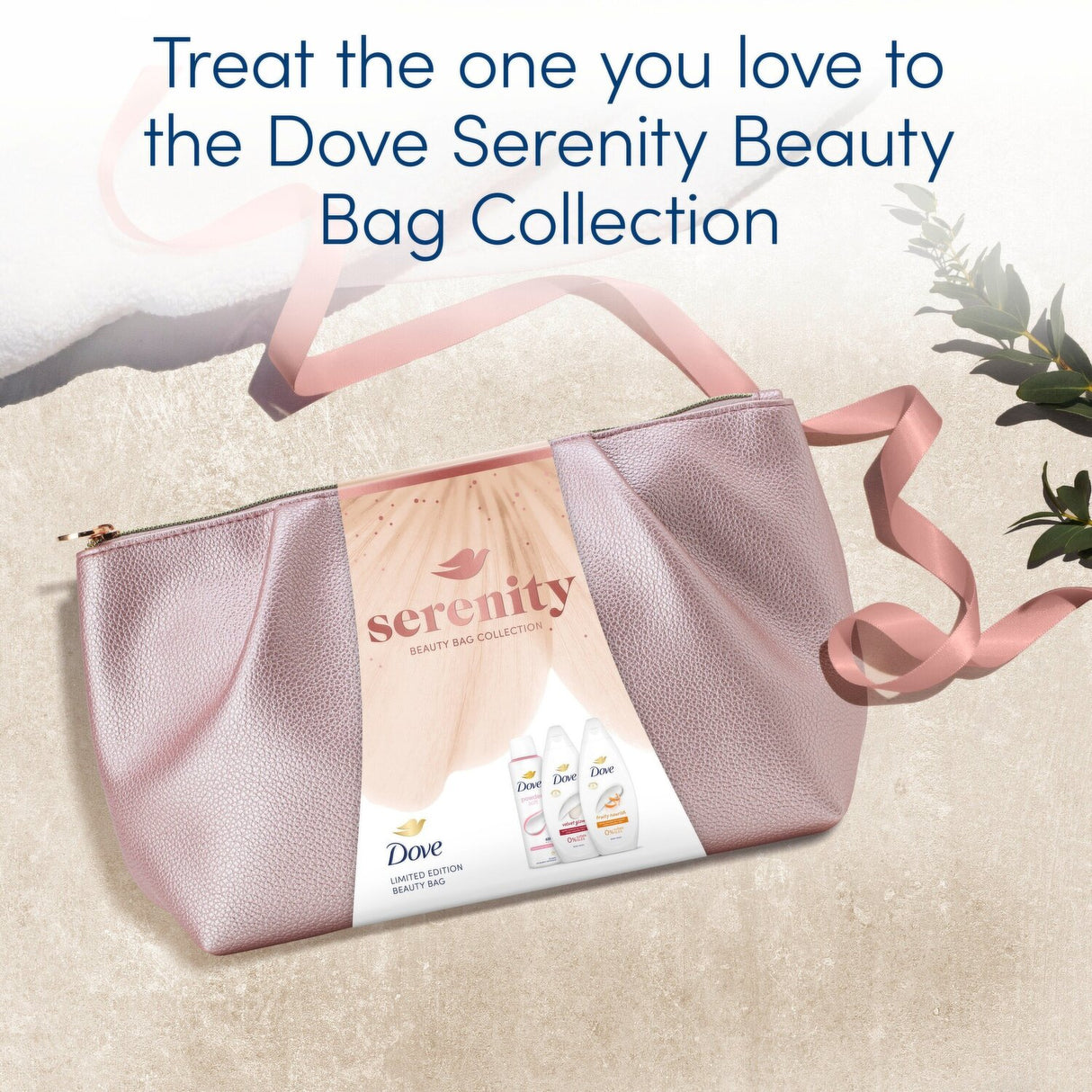 Dove Serenity Beauty Bag Christmas Gift Set