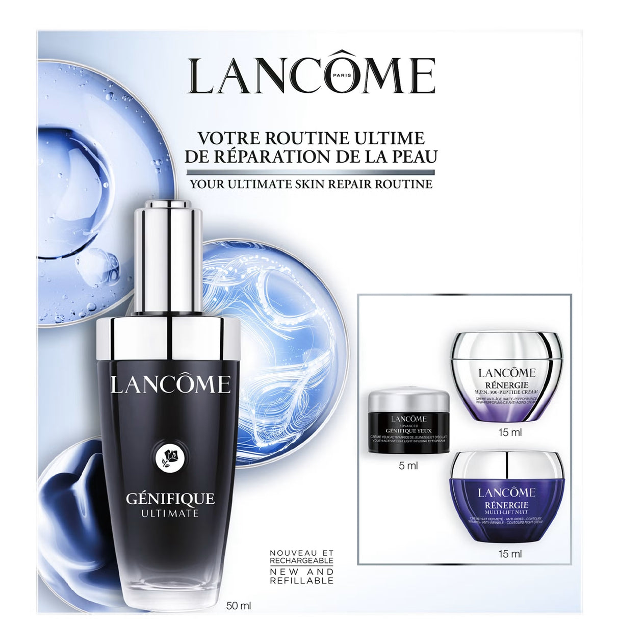 Lancôme Genifique Serum 50ml Routine Set