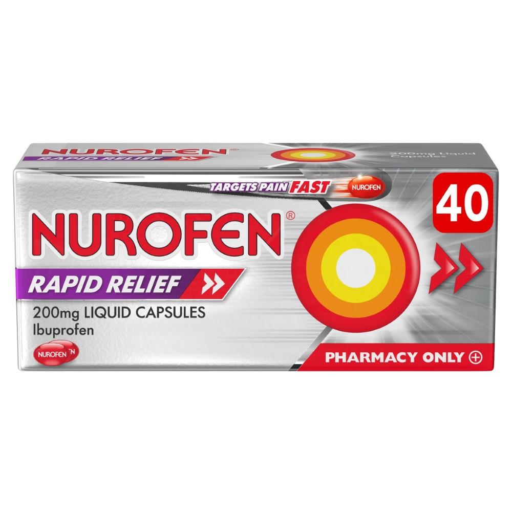 Nurofen Rapid Relief 200mg Liquid Capsules