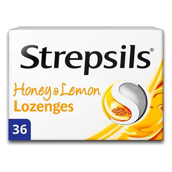 Strepsils Honey & Lemon Lozenges 36 Lozenges