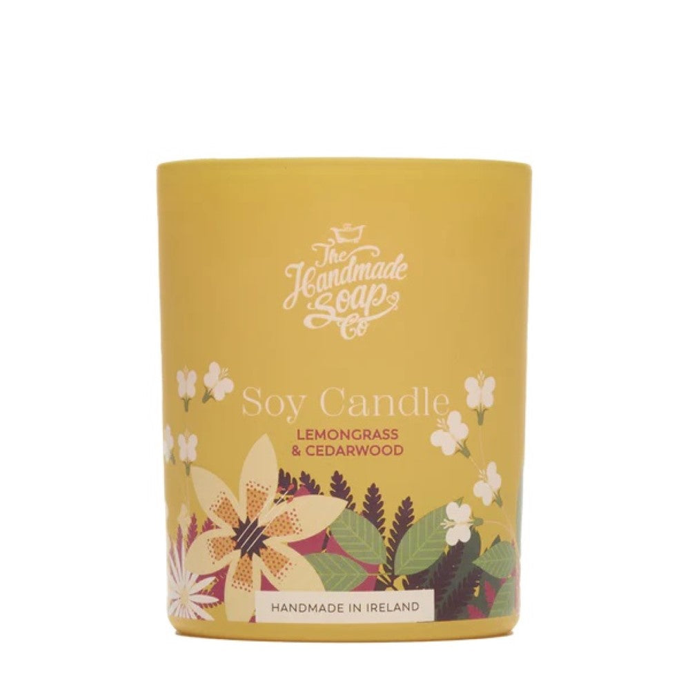 Handmade Soap Co. Scented Soy Candle - Lemongrass & Cedarwood 160g