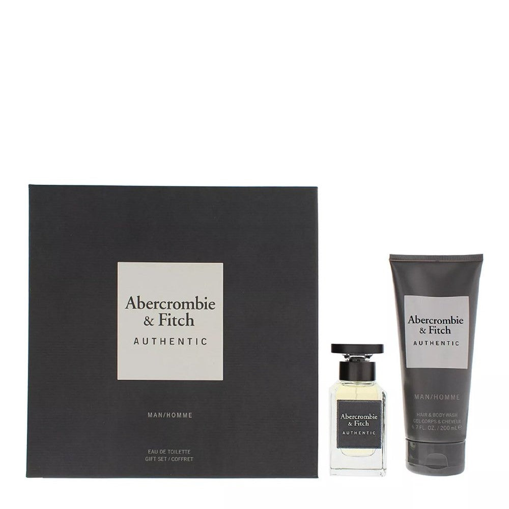 Abercrombie & Fitch Authentic Mens 50ml Eau de Toilette Gift Set