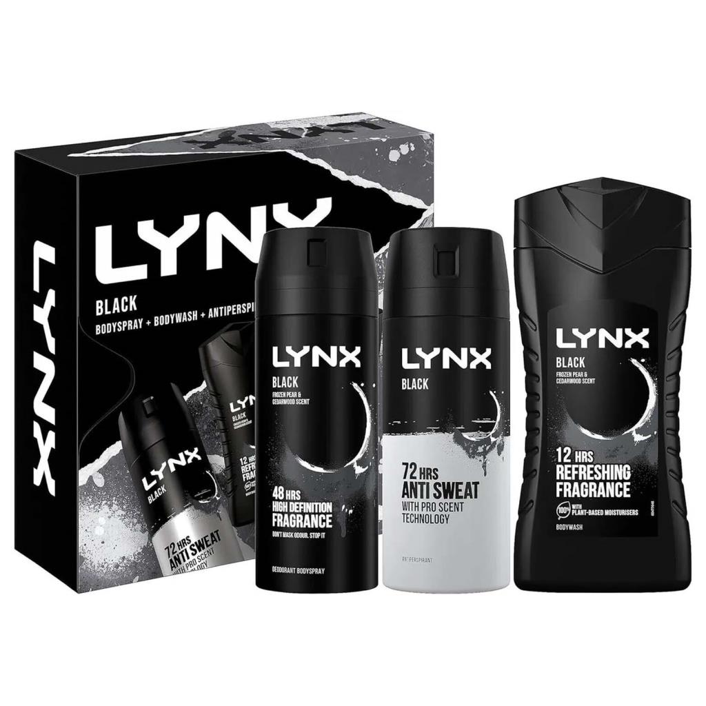 Lynx Black Trio Gift Set