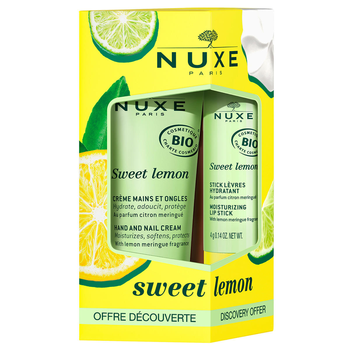 Nuxe Sweet Lemon Care Duo for Hands & Lips