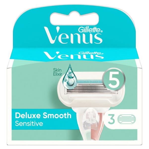 Gillette-Venus-Deluxe-Smooth-Sensitive-Blades-(3-Pack)