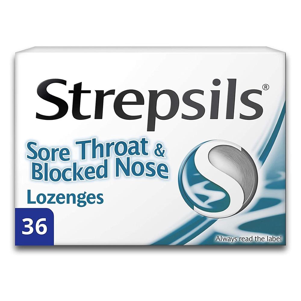 Strepsils Sore Throat & Blocked Nose 36 Lozenges