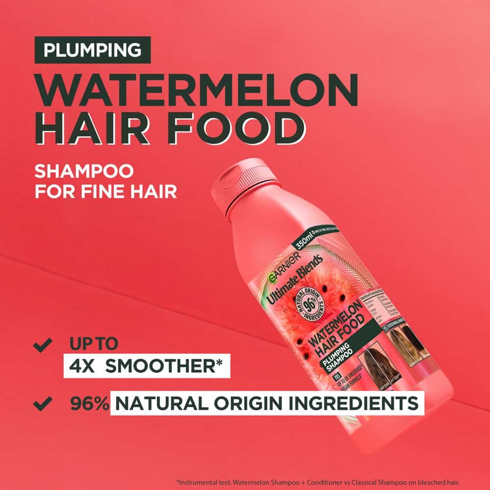 Garnier Plumping Watermelon Hair Food Shampoo