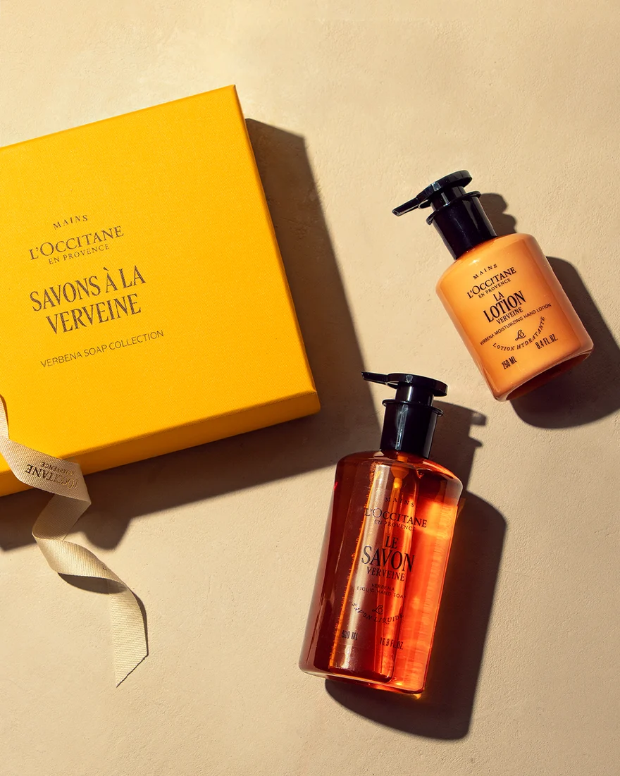 L'Occitane Verbena Soap Collection Gift Set – 2-Piece Hand Care Duo