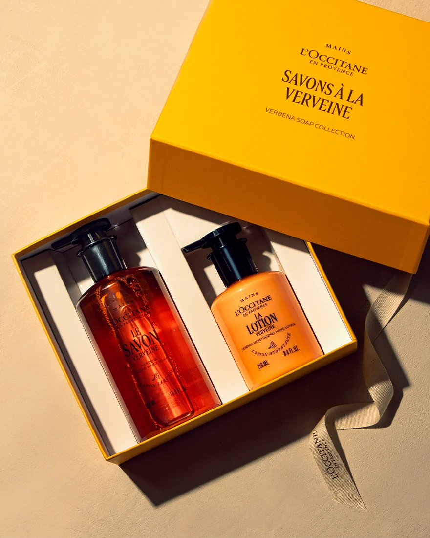 L'Occitane Verbena Soap Collection Gift Set – 2-Piece Hand Care Duo