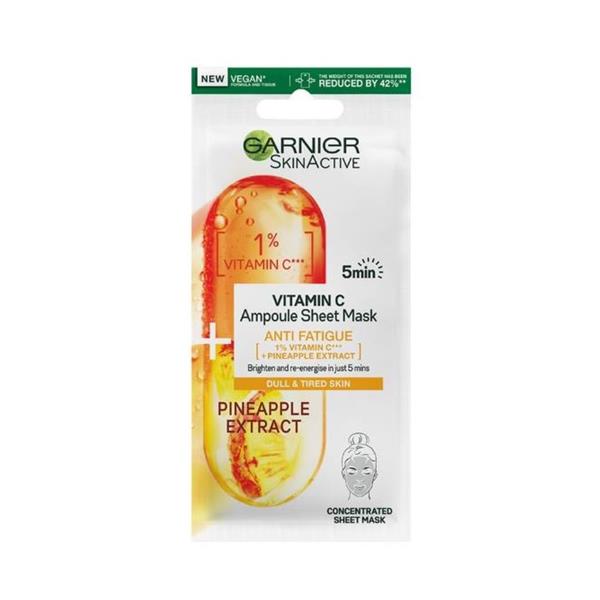 Garnier-SkinActive-Vitamin-C-Pineapple-Anti-Fatigue-Sheet-Mask