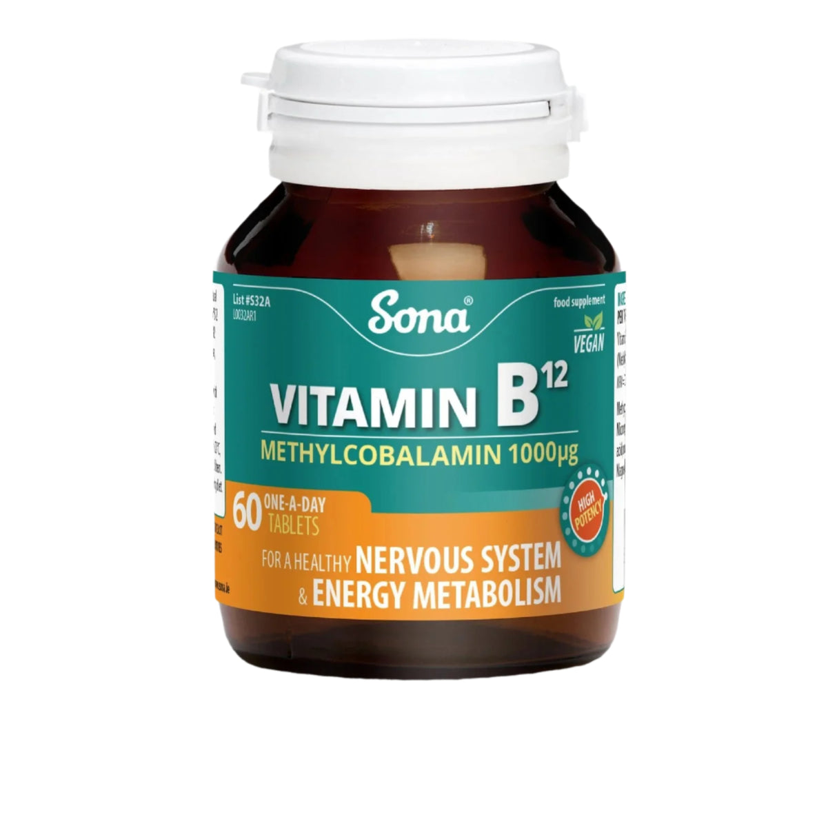 Sona Vitamin B12 - Methylcobalamin 1000μg 60 Tablets