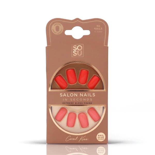 SOSUbySJ-Coral-Kiss-Faux-Nails