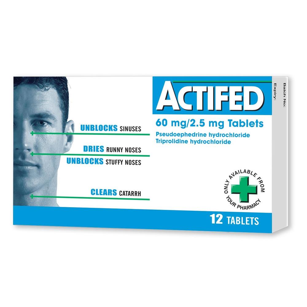 Actifed Tablets 12 Pack