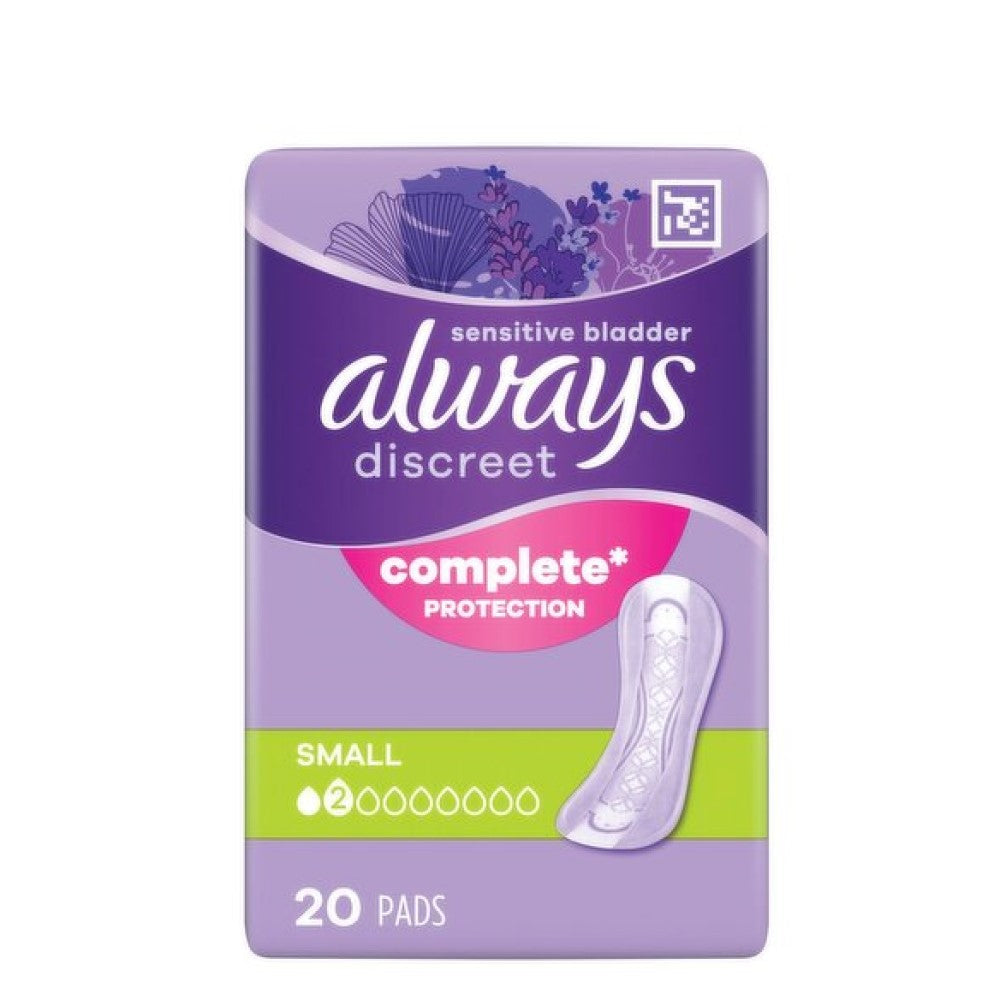 Always Discreet Incontinence Pads Small 20 Pack